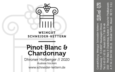 2020er Pinot Blanc & Chardonnay Auslese trocken (0.75L)